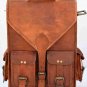 Square Leather Backpack