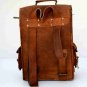 Square Leather Backpack