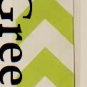 Terra Green & White Bookmark