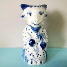 Goat  Gzhel porcelain figurine handmade souvenir from Russia