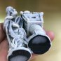 Two Baba Yaga and hut figurines Russian folklore Witch marble chips handmade