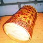 Storage capacity tree bark Russian folkcrafts handmade handpainting about 1980