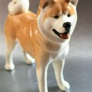 Akita dog cute porcelain figurine homedecor handmade from Russia
