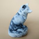 Fox statuette marble chips realistic figurine made in Russia
