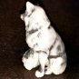 Fox statuette marble chips realistic figurine made in Russia