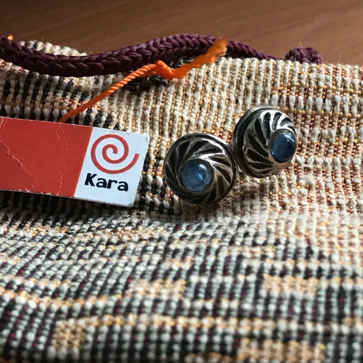 Sterling silver stud earrings handmade Armenia