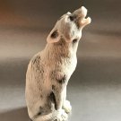 Wolf statuette marble chips figurine realistic from Russia