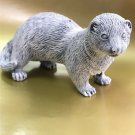 Ferret statuette marble chips realistic figurine made in Russia