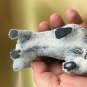 Ferret statuette marble chips realistic figurine made in Russia