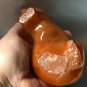 Fox selenite natural stone statuette handmade from Russia
