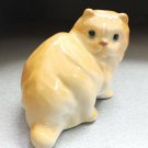 Persian cat cute little porcelain figurine handmade souvenir from Russia