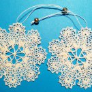 Vologda lace cotton snowflakes handmade souvenir from Russia