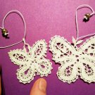 Vologda lace cotton two butterflies handmade souvenir from Russia