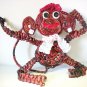 Funny monkey paper handmade souvenir toy from Russia