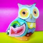 Owl art polystone figurine handmade handpainting gift