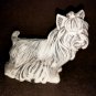 Yorkshire Terrier statuette marble chips realistic figurine dog made in Russia