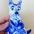 Scottish Terrier funny porcelain figurine dog hand made souvenir from Russia