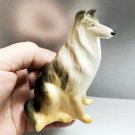 Collie dog cute porcelain figurine homedecor handmade from Russia