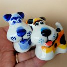 Fox terrier two porcelain funny figurines dog made in Russia