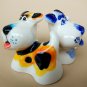 Fox terrier two porcelain funny figurines dog made in Russia