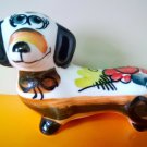 Dachshund figurine dog porcelain handmade 3.3 inch for collections from Russia