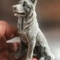 German Shepherd statuette marble chips figurine dog realistic from Russia
