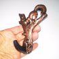 Squirrel Cast Iron figurine hook hanger metal product art casting Russia