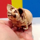 Cute piggy, gypsum figurine, varnished, hand painted, made in Russia