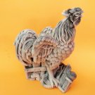 Rooster-wranglers marble chips figurine handmade from Russia
