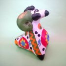 Tin whistle folk art ceramics figurine toy souvenir made in Russia