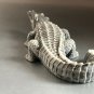 Crocodile statuette marble chips realistic figurine from Russia