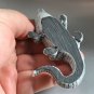 Crocodile statuette marble chips realistic figurine from Russia