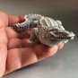 Crocodile statuette marble chips realistic figurine from Russia