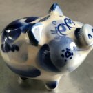Cute piggy, porcelain figurine, hand painted, made in Russia