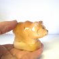 Bear natural stone selenite nice figurine homedecor art handmade souvenir Russia