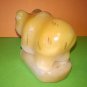Bear natural stone selenite nice figurine homedecor art handmade souvenir Russia
