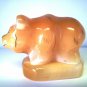 Bear natural stone selenite nice figurine homedecor art handmade souvenir Russia