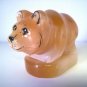 Bear natural stone selenite nice figurine homedecor art handmade souvenir Russia