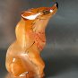 Sly Fox selenite natural stone statuette handmade from Russia