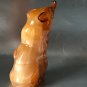 Sly Fox selenite natural stone statuette handmade from Russia