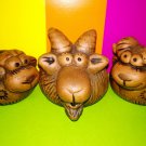 Goat, Sheep and Lamb, ceramic, figurines, handmade, souvenir from Russia