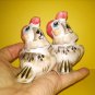 Two parrots porcelain figurines art home decoration handmade