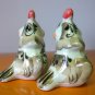 Two parrots porcelain figurines art home decoration handmade