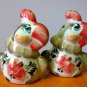 Two parrots porcelain figurines art home decoration handmade