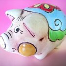 Piggy Folkcraft art ceramics glaze painting figurine handmade souvenir Russia