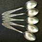 Nickel silver table spoons five PCs production Kolchugino USSR
