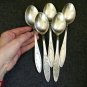 Nickel silver table spoons five PCs production Kolchugino USSR