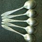 Nickel silver table spoons five PCs production Kolchugino USSR