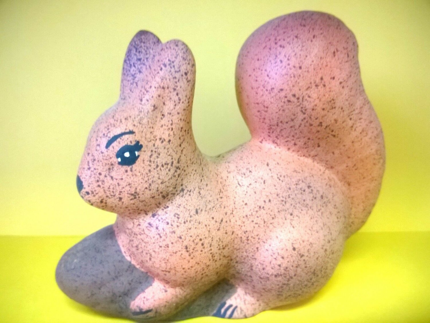 Squirrel with spruce cone , ceramic, folk craft, handmade, made in Russia
