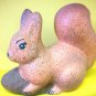 Squirrel with spruce cone , ceramic, folk craft, handmade, made in Russia
